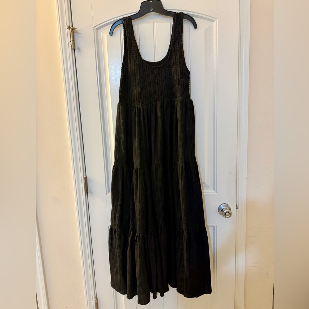 ASOS Black Sleeveless Maxi Dress Size 16 - Picture 2 of 3
